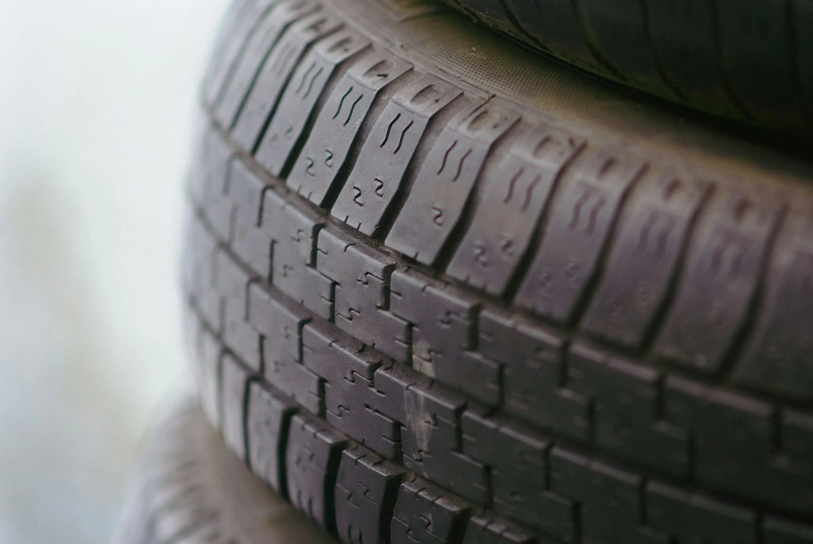Close-up of the tread on a new car tyre, tyre fitting costs in London